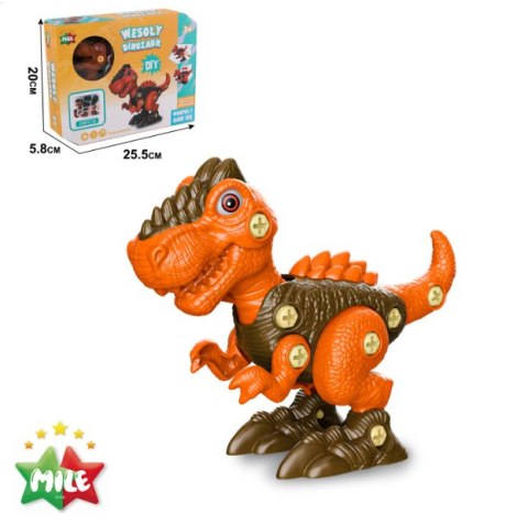 Zestaw konstrukcyjny DIY do montażu - Wesoły Tyranozaur LOVE LIFE Sp. z.o.o