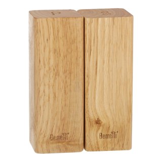 BERRETTI solniczka i pieprzniczka drewno kauczukowe 5,5x5,5x15 cm KORONA GROUP Sp. z o.o.