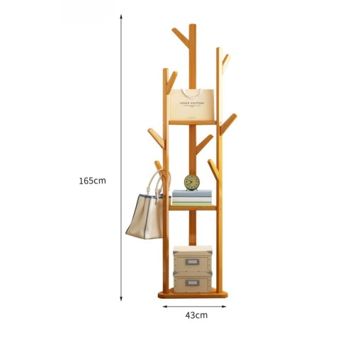 Bambusowy wieszak w kształcie drzewa - 165cm HaloFuture