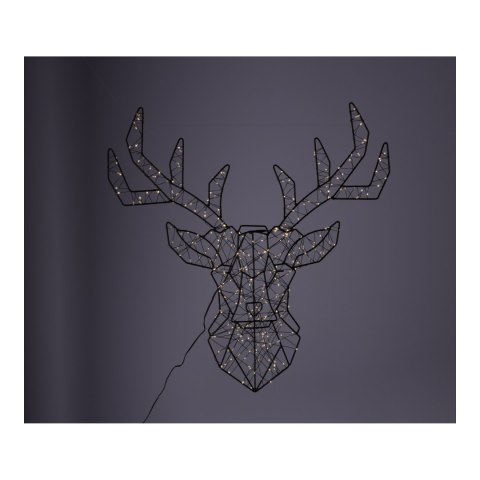 Dekoracja świąteczna LED - Głowa Renifera 53x51 cm, ciepła biel, IP44, zasilacz 230 V HaloFuture