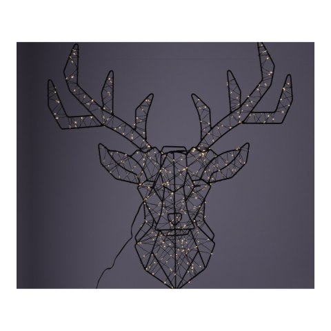 Dekoracja świąteczna LED - Głowa Renifera 53x51 cm, ciepła biel, IP44, zasilacz 230 V HaloFuture