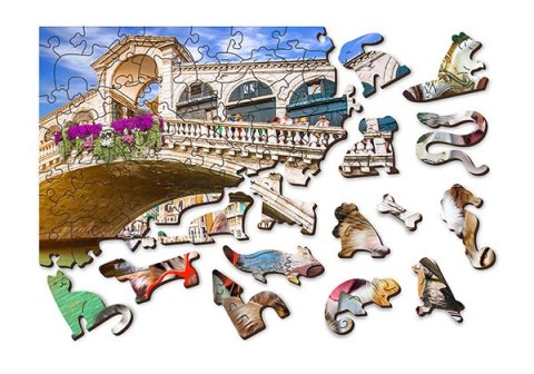 Drewniane Puzzle z figurkami - Kotki w Wenecji rozm. S, 75 elementów Mobimods sp. z o.o.
