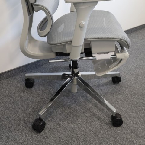 Ergonomiczny fotel biurowy regulowane krzesło z siatki - Szare HaloFuture