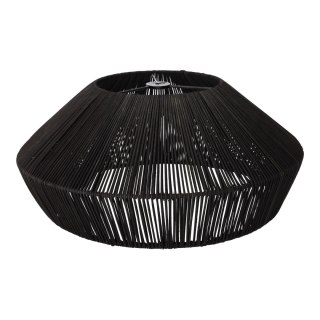 Lampa naturalna rattanowa wisząca - 50 cm (czarna) HaloFuture