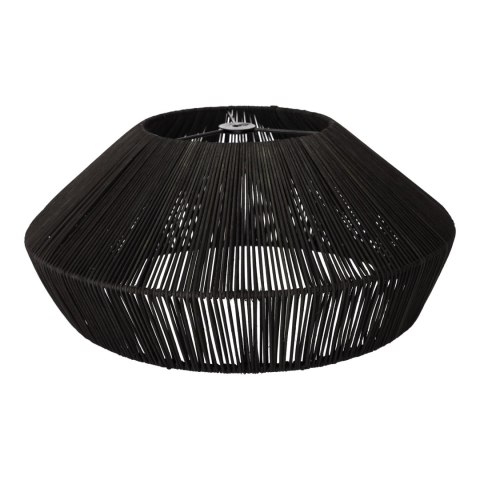 Lampa naturalna rattanowa wisząca - 50 cm (czarna) HaloFuture