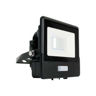 Naświetlacz LED SMD 10W z Czujnikiem Ruchu Barwa 4000K, Obudowa Czarna - V-TAC V-TAC Europe Ltd