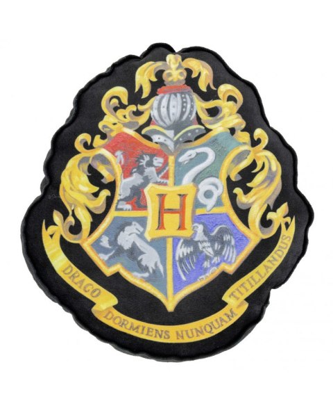 Poduszka Harry Potter - Herb Hogwartu, czarna 37x32x5 cm PRODUKT LICENCJONOWANY, ORYGINALNY United Labels AG