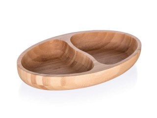 Półmisek dzielony bambusowy BRILLANTE Bamboo 24 x 13,5 x 4 cm VETRO