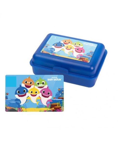Pudełko śniadaniowe, Lunch Box Baby Shark,17,5 x 12,8 x 6,9 cm, PRODUKT LICENCJONOWANY, ORYGINALNY United Labels AG