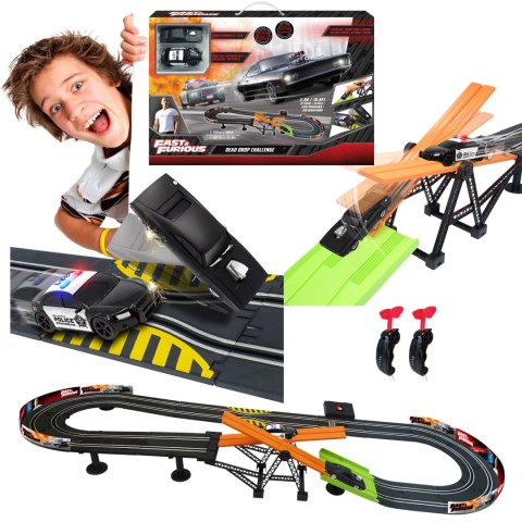 Szybcy i Wściekli tor wyścigowy z kontrolerami 3,3, m Dragon-i Toys HaloFuture