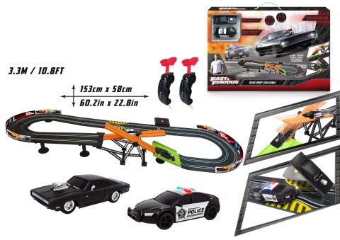 Szybcy i Wściekli tor wyścigowy z kontrolerami 3,3, m Dragon-i Toys HaloFuture