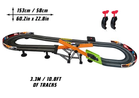 Szybcy i Wściekli tor wyścigowy z kontrolerami 3,3, m Dragon-i Toys HaloFuture