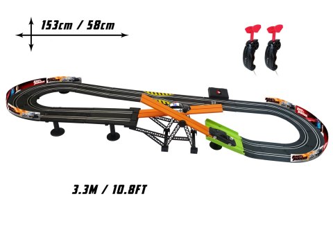 Szybcy i Wściekli tor wyścigowy z kontrolerami 3,3, m Dragon-i Toys HaloFuture