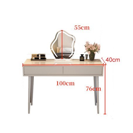 Toaletka kosmetyczna w Stylu Francuskim / komplet mebi blat 100 cm - kolor biały HaloFuture