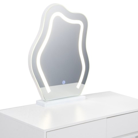 Toaletka kosmetyczna w Stylu Francuskim / komplet mebli blat 80 cm - kolor biały HaloFuture