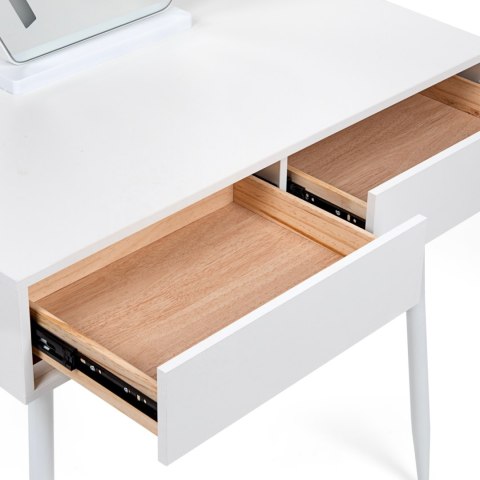 Toaletka kosmetyczna w Stylu Francuskim / komplet mebli blat 80 cm - kolor biały HaloFuture