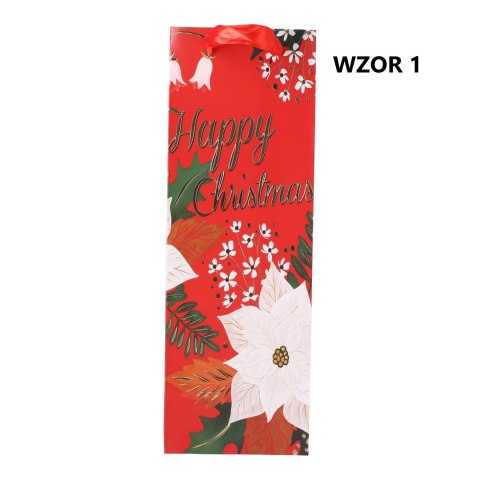 Torebka na prezent świąteczna 35x12x10 cm Mix wzorów LOVE LIFE Sp. z.o.o