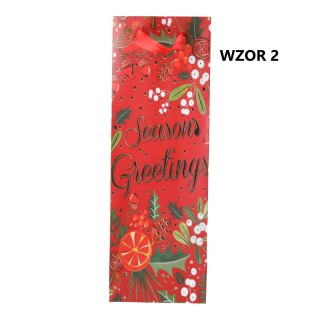Torebka na prezent świąteczna 35x12x10 cm Mix wzorów LOVE LIFE Sp. z.o.o