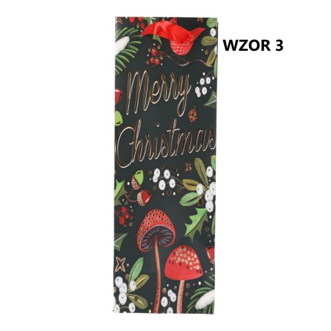 Torebka na prezent świąteczna 35x12x10 cm Mix wzorów LOVE LIFE Sp. z.o.o