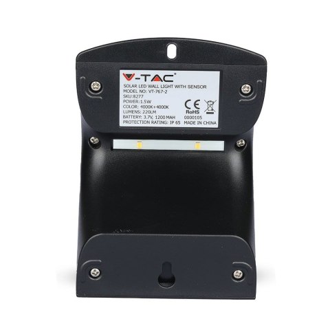 Trójkątna Lampa Solarna 1.5W, Czarna V-TAC V-TAC Europe Ltd