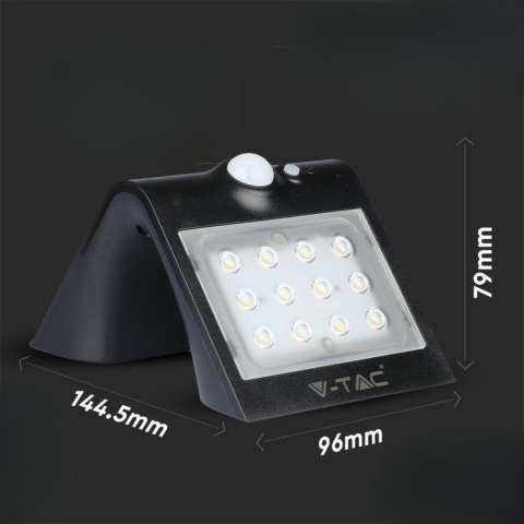 Trójkątna Lampa Solarna 1.5W, Czarna V-TAC V-TAC Europe Ltd