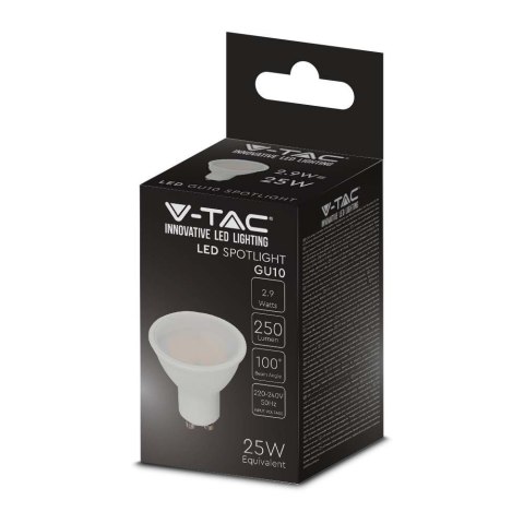 Żarówka LED V-TAC 2,9W GU10 6500K - Energooszczędne i trwałe oświetlenie V-TAC Europe Ltd