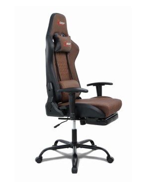Ergonomiczny Obrotowy Fotel Gamingowy Brązowy Z Podnóżkiem Fotel Biurowy Hedo sp. z o.o.