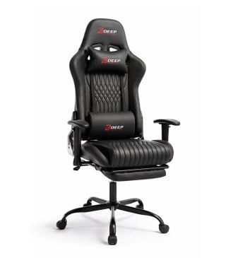 Ergonomiczny Obrotowy Fotel Gamingowy Czarny Z Podnóżkiem Fotel Biurowy Hedo sp. z o.o.