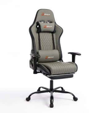 Ergonomiczny Obrotowy Fotel Gamingowy Szary Z Podnóżkiem Fotel Biurowy Hedo sp. z o.o.
