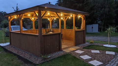Girlanda Ogrodowa Świetlna 10M 10X Żarówka LED Sieciowa Wodoszczelna Hedo sp. z o.o.