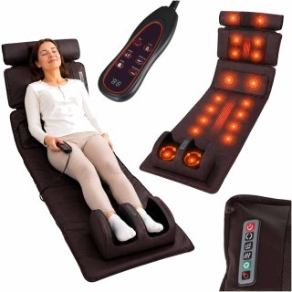 Masażer pleców ciała mata masująca z pilotem Shiatsu podgrzewanie masaż nóg Kik Sp. z o. o. Sp. k.