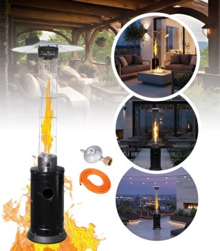 Parasol Grzewczy Gazowy Ogrzewacz Ogrodowy Wysoki 5000-12500 W GORDON TRADE