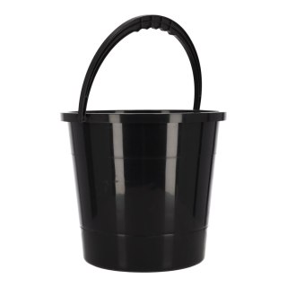 Uniwersalne wiadro 10L, POLSKI PRODUKT - czarne "Marek" Wytwarzanie Artykułów z Tworzyw Sztucznych Daniel Lipiec