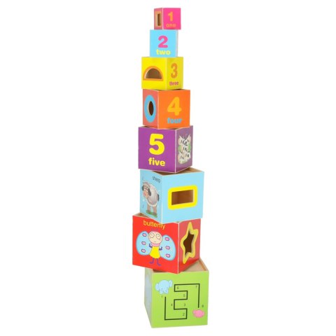 Wieża edukacyjna drewniana sorter kształty nauka liczenia 71cm XXL Kik Sp. z o. o. Sp. k.
