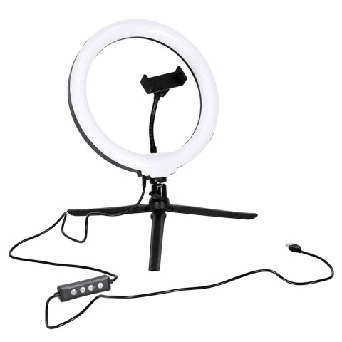 Lampa pierścieniowa do selfie LED RGB na statywie Kik Sp. z o. o. Sp. k.