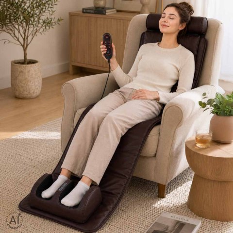 Masażer pleców ciała mata masująca z pilotem Shiatsu podgrzewanie masaż nóg Kik Sp. z o. o. Sp. k.