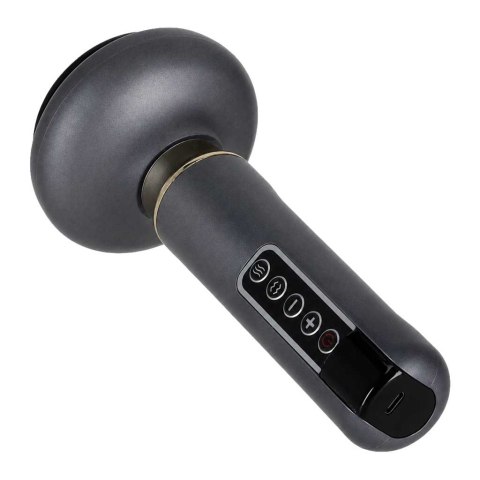 Masażer ręczny elektryczna bańka chińska USB 12 poziomów szary Kik Sp. z o. o. Sp. k.