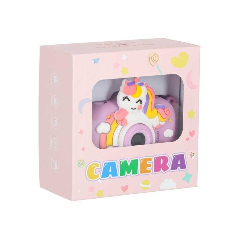Aparat fotograficzny cyfrowy dla dzieci na statywie jednorożec fioletowy 8GB Kik Sp. z o. o. Sp. k.