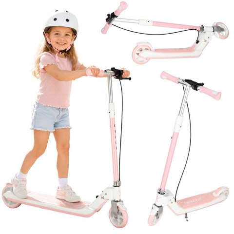 Hulajnoga dla dzieci TRIKE FIX dwukołowa LED składana podwójne hamulce różowa Kik Sp. z o. o. Sp. k.