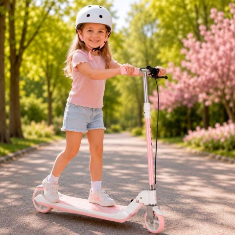 Hulajnoga dla dzieci TRIKE FIX dwukołowa LED składana podwójne hamulce różowa Kik Sp. z o. o. Sp. k.