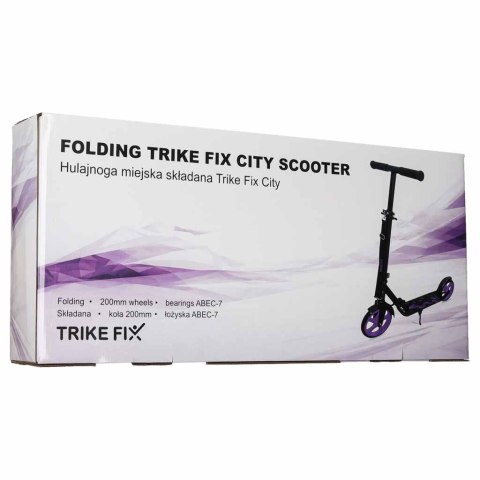 Hulajnoga miejska Trike Fix składana koła 200mm czarno-fioletowa Kik Sp. z o. o. Sp. k.