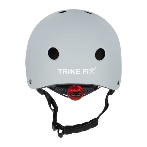 Kask rowerowy dla dziecka Trike Fix dziecięcy regulowany LED M 55-58cm szary ciemny Kik Sp. z o. o. Sp. k.