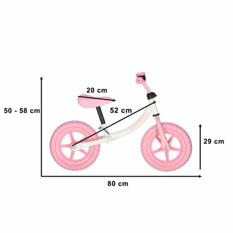 Rowerek biegowy Trike Fix Balance z dzwonkiem różowy Kik Sp. z o. o. Sp. k.