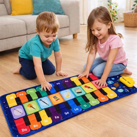 Mata do tańczenia dla dzieci interaktywna muzyczna 8 instrumentów 10 melodii Kik Sp. z o. o. Sp. k.