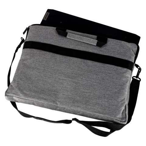 Torba na laptopa 15,6 cali na ramię z paskiem teczka biznesowa damska męska szara Kik Sp. z o. o. Sp. k.