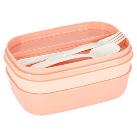 Lunch box śniadaniówka pudełko śniadaniowe z przegródkami dzielone 1900ml pomarańczowe Kik Sp. z o. o. Sp. k.