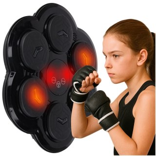 Tarcza bokserska treningowa na ścianę trenażer muzyka LED USB rękawice Kik Sp. z o. o. Sp. k.