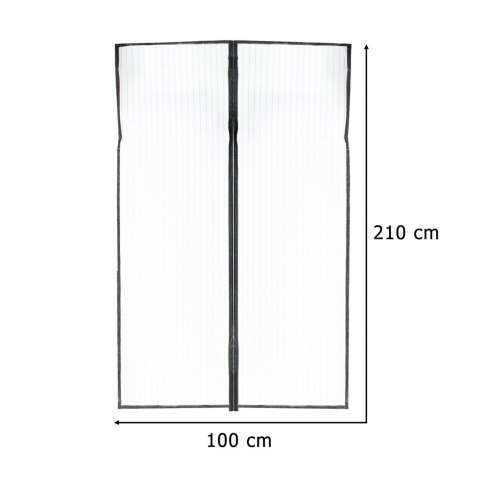 Moskitiera siatka magnetyczna LUARO na drzwi solidna mocny magnes 100x210cm Kik Sp. z o. o. Sp. k.
