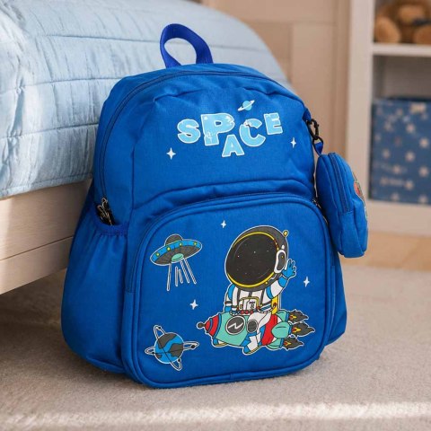 Plecak dla przedszkolaka szkolny dziecięcy astronauta 30x22x11cm Kik Sp. z o. o. Sp. k.