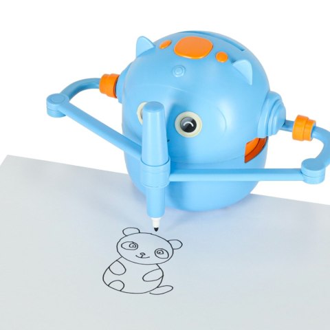 Zabawka interaktywna robot nauka rysowania fiszki kolorowe mazaki niebieski Kik Sp. z o. o. Sp. k.